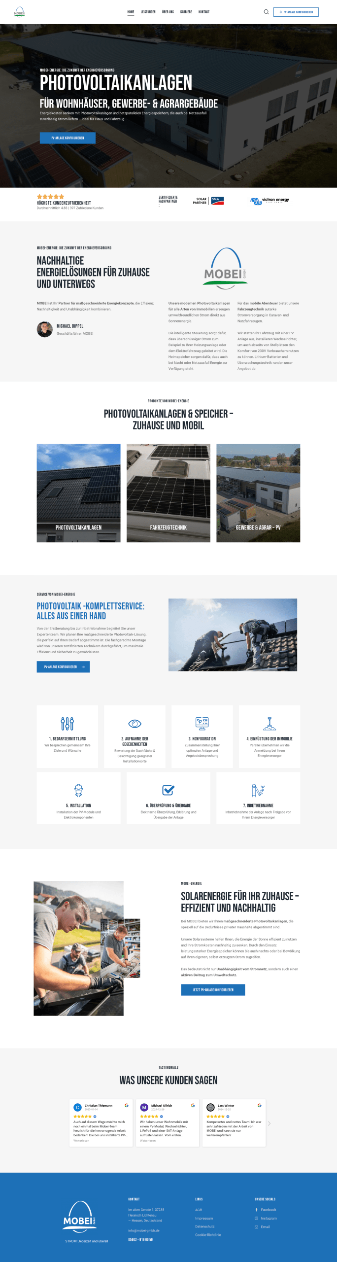 MOBEI Energie Website